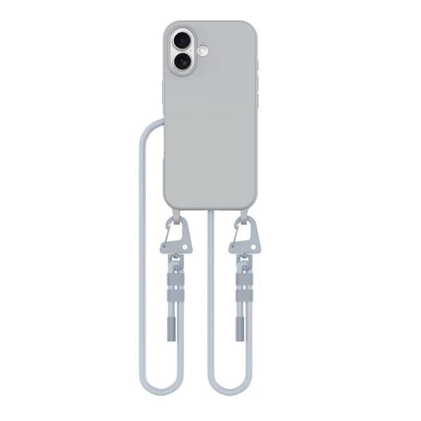 Tech-Protect iPhone 16 mobiltelefon halskædebetræk Magsafe Maghalskæde Grå