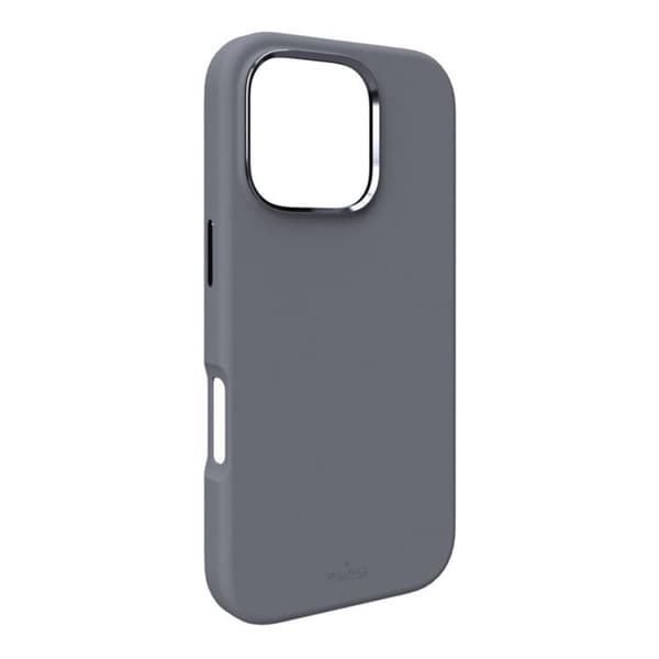Puro Telefontaske til iPhone 16 Pro Magsafe Icon Pro Silikone - Mørkegrå Grå
