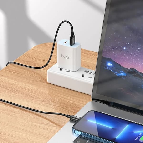 HOCO USB-A till Lightning Kabel 2,4A X91 3 m black