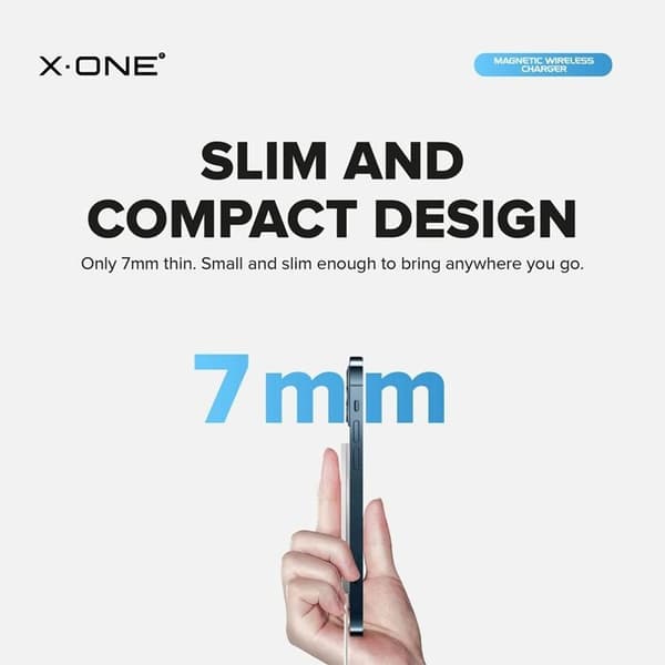 X-One MagSafe Trådlös Laddare - Vit Vit