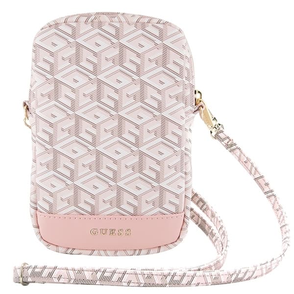 Guess GUWBZPGCSPGP Handväska Zip GCube Stripe - Rosa