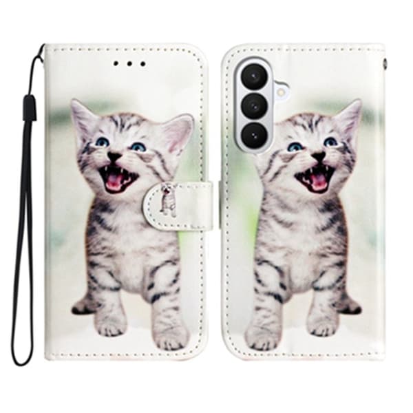Samsung Galaxy S26 Pro Plånboksfodral Mönstrad Konstläder Ställ - Katt
