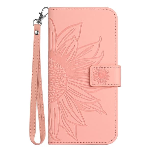 Samsung Galaxy S26 Pro Plånboksfodral Konstläder Blommönster - Rosa