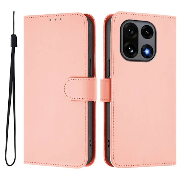 OnePlus 15 5G Plånboksfodral Solid Färg Konstläder Rosa