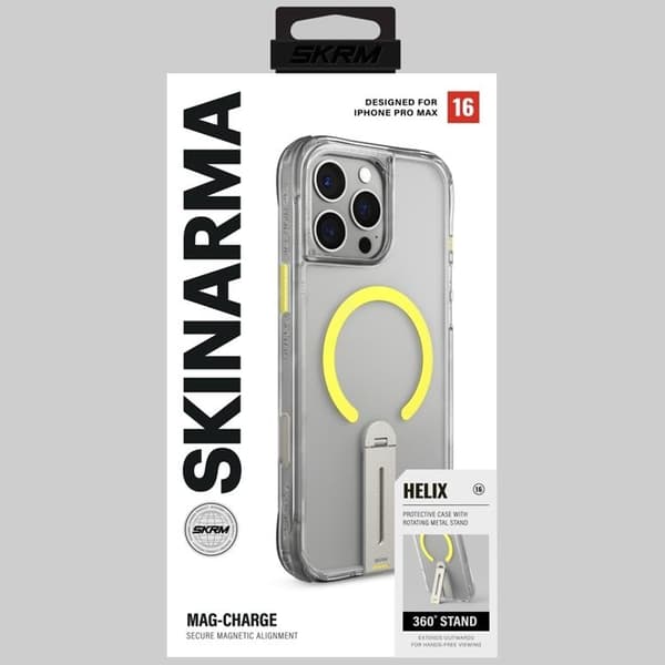 Skinarma Mobilskal till iPhone 16 Pro Max MagSafe Helix 360 Transparent