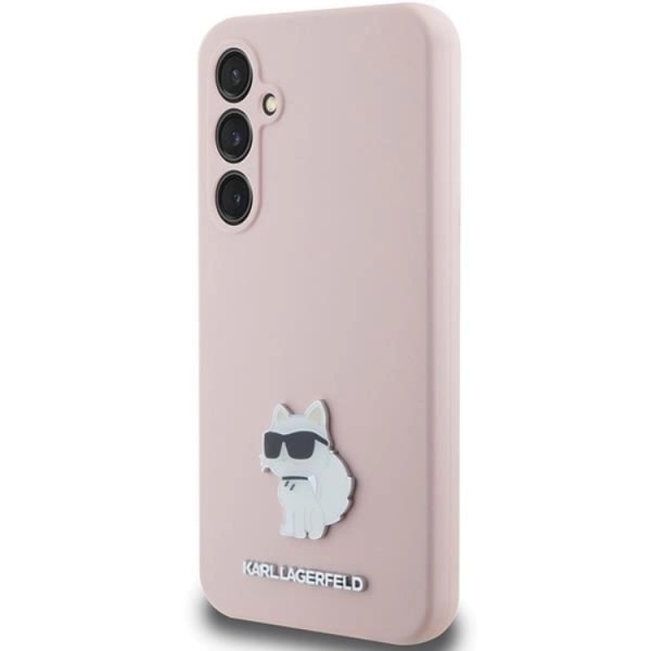 Karl Lagerfeld Galaxy S23 -puhelinkuori Silikoni Choupette - Pinkki