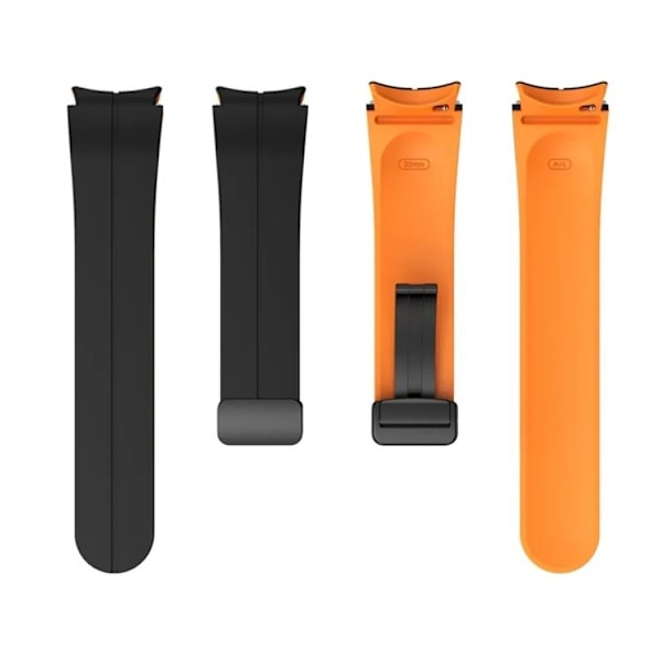 Galaxy Watch 6 Classic (43mm) Armbånd - Sort/Orange Black