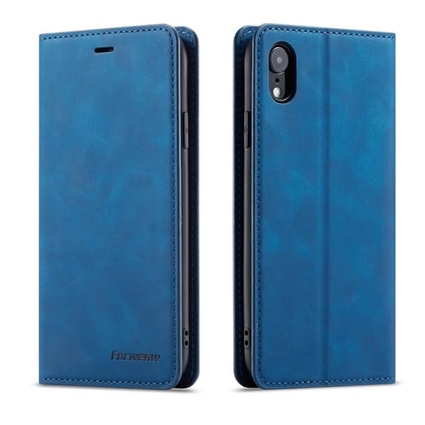 FORWENW Fantasy Series iPhone XR Plånboksfodral Konstläder - Blå