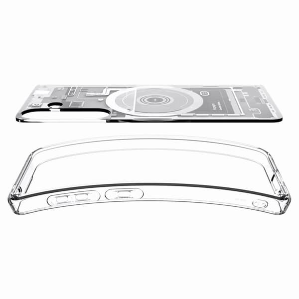 Spigen Mobilskal till Galaxy S25 Magsafe Ultra Hybrid - Zero One Vit Transparent