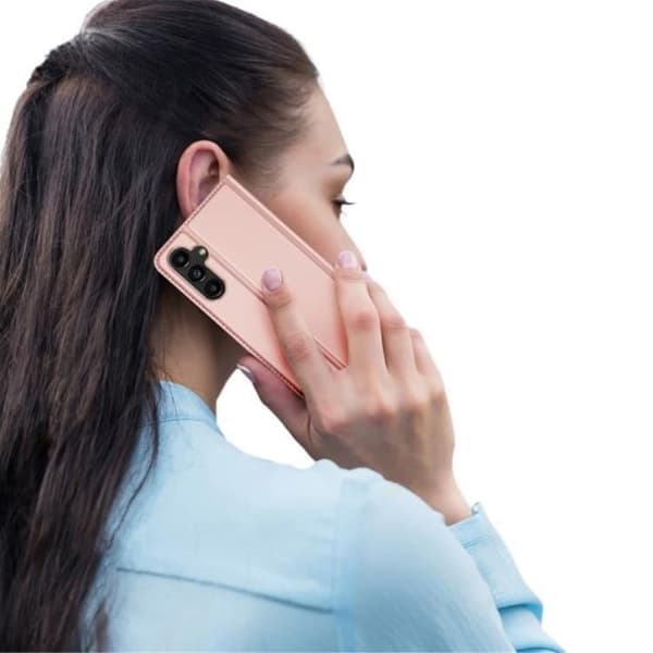 DUX DUCIS Skin Pro Galaxy A24 4G Plånboksfodral PU Läder - Rosa Guld