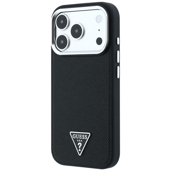 Guess Mobilskal För iPhone 18 Pro/17 Pro Magsafe Grained Triangle Logo