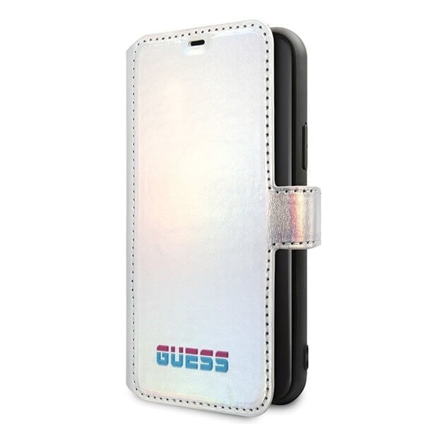 Guess iPhone 11 Pro Max skal book Iridescent Silver Silver