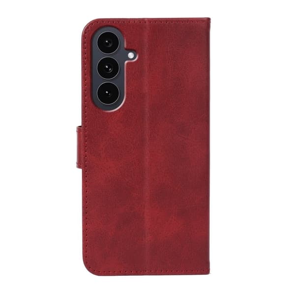 Samsung Galaxy S26 Plus Plånboksfodral Ställ Magnetisk Stängning Konstläder Röd