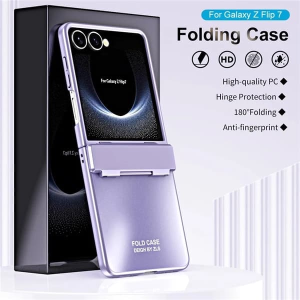Mobilskal till Galaxy Z Flip7 Electroplating - Lila Lila