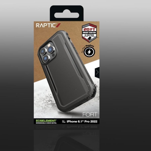 Raptic iPhone 14 Pro Skal Magsafe Fort Armored - Svart