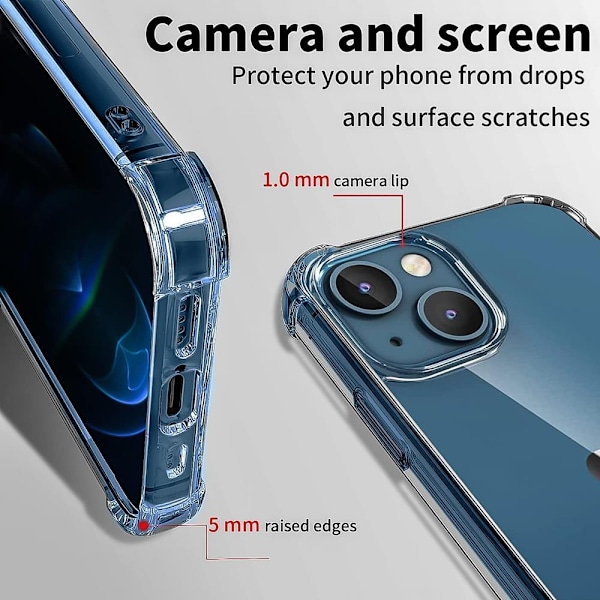 Boom Shockproof Skal till iPhone 14 Plus Transparent