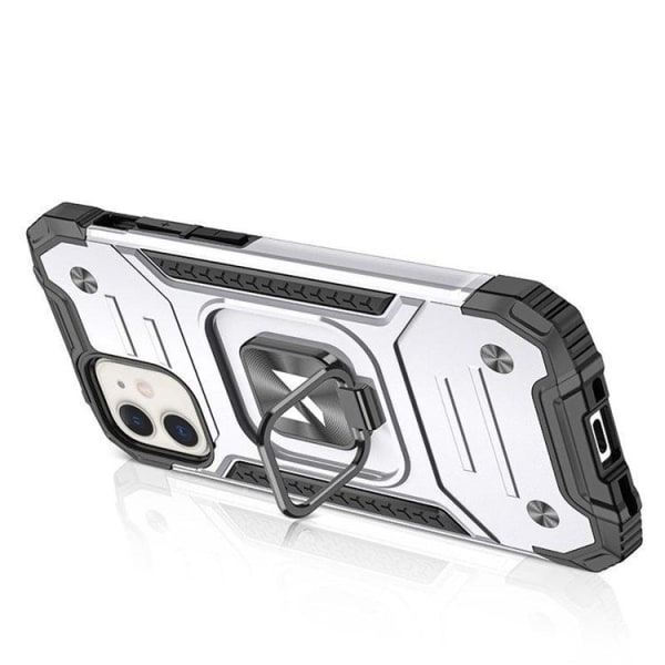 Wozinsky iPhone 14 Mobiltaske Ring Holder Armor - Sølv
