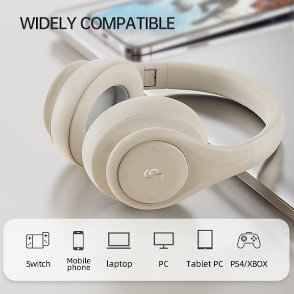 Over-Ear Trådlösa Hörlurar Bluetooth ANC P9 - Blå Blå