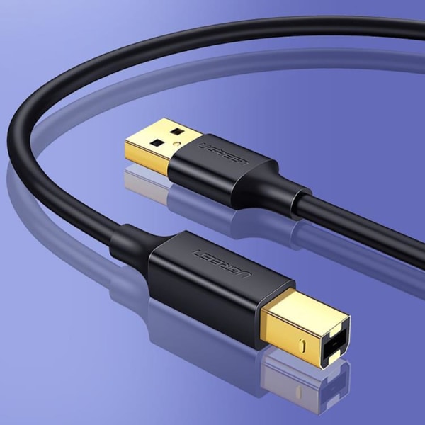 Ugreen Skrivare Kabel 1 m USB Type-B - Svart