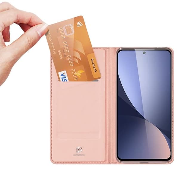 DUX DUCIS Skin Series Plånboksfodral Xiaomi 12 Pro - Rosa Guld Rosa