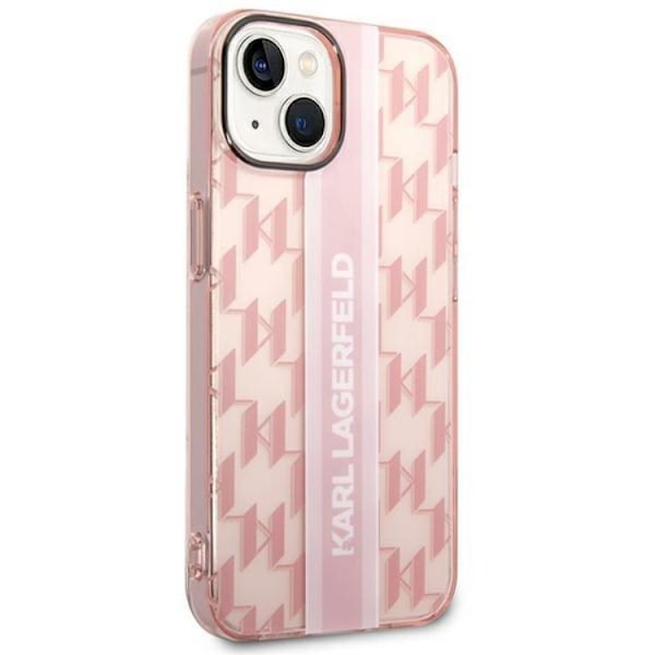 Karl Lagerfeld iPhone 14 Plus Skal Mono Vertical Stripe - Rosa