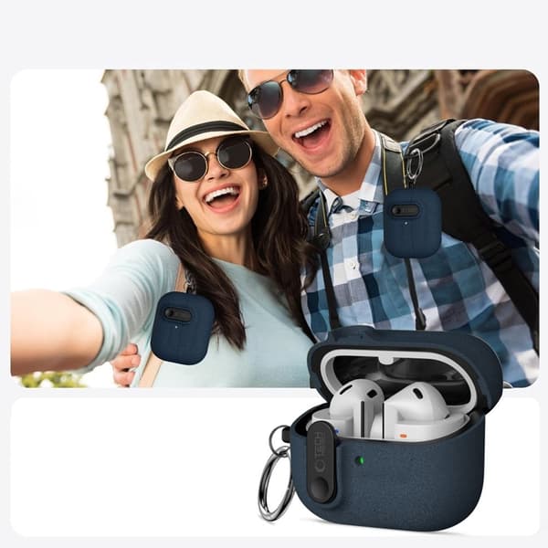 Tech-Protect Galaxy Buds 3/3 FE/3 Pro Skal Slim Hook Blå