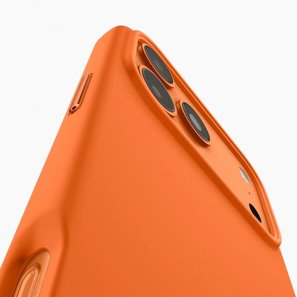 Spigen Telefontaske til iPhone 17 Pro Max Magsafe Silikone Fit - Orange Orange