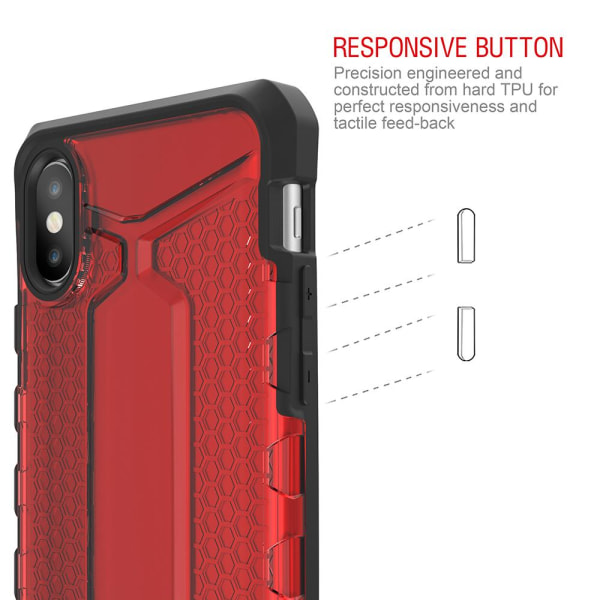 Itskins Octane -kuori iPhone XS/X - Punainen Red