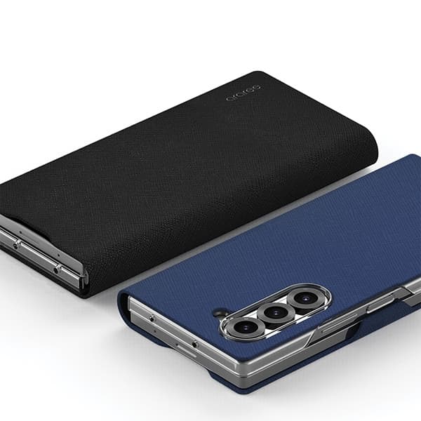 Araree Galaxy Z Fold 6 Pung Taske Motorhjelm Diary - Sort