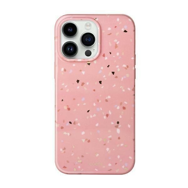 Uniq iPhone 14 Pro Max Skal Coehl Terrazzo - Rosa