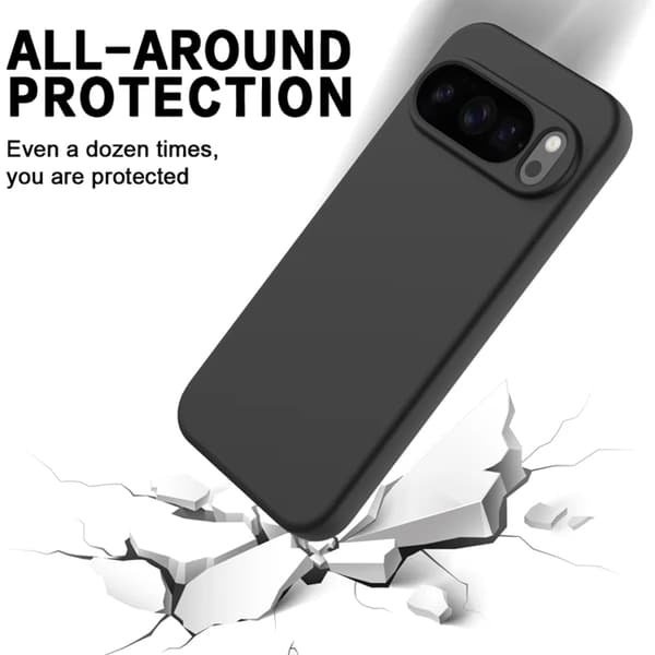 Mobilskal till Google Pixel 10 Pro Liquid Silikon - Svart Svart