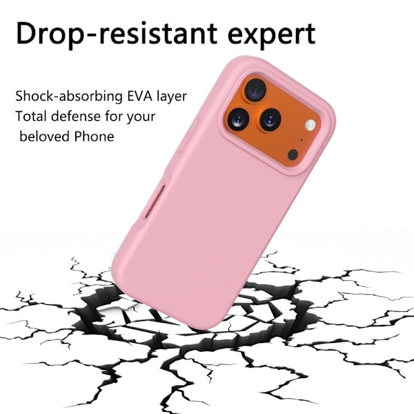 Mobilskal till iPhone 17 Pro Shockproof EVA - Rosa Rosa