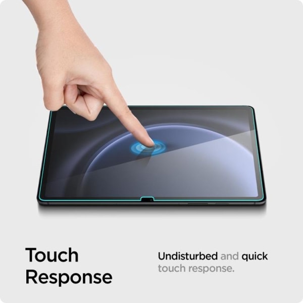 Spigen Galaxy Tab S9 FE Plus Case Skærmbeskytter i hærdet glas - Cle