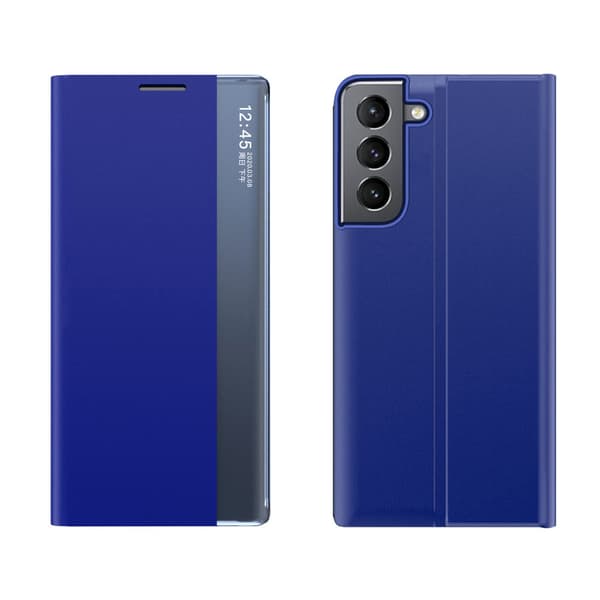 Galaxy S23 Fodral Sleep Flip - Blå Blå