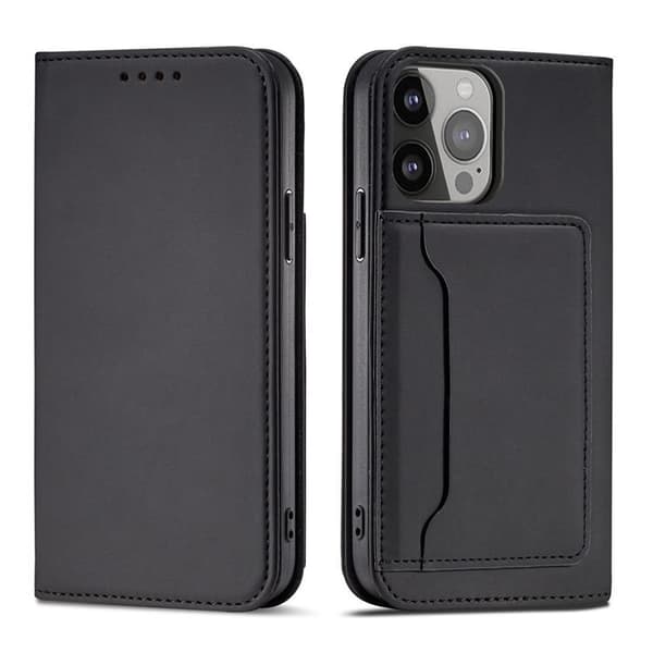 Galaxy S23 Plus Lompakkokotelo Magnetti - Musta Black