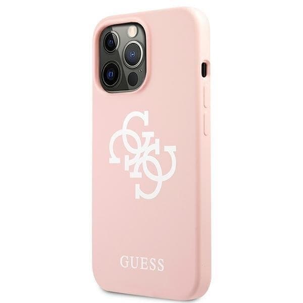 Guess Silikone Logo Taske til iPhone 13 Pro - Lyserød Pink