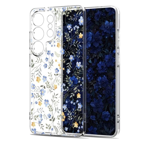 Tech-Protect Telefonetui Til Galaxy S26 Ultra Flexair - Forårsblomster Transparent