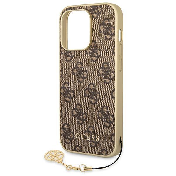 GUESS iPhone 14 Pro Max Skal Charms Collection - Brun