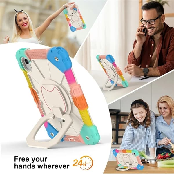 Lenovo M11/Idea Tab Mobilskal Silikon Kickstand Blå