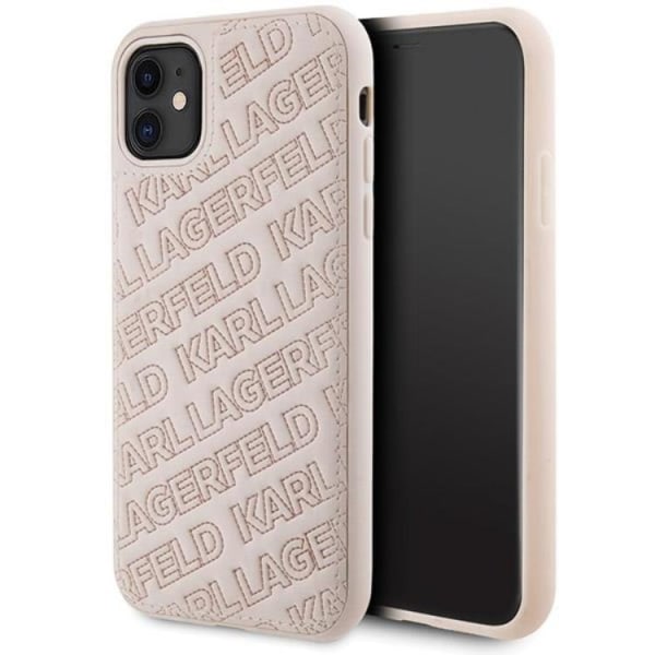 KARL LAGERFELD iPhone 11/XR Mobilskal Quilted K Pattern - Rosa