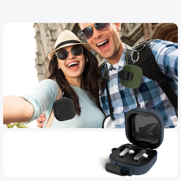 Tech-Protect Skal För Galaxy Buds 4/4 Pro Slim Hook - Olivgrön Grön