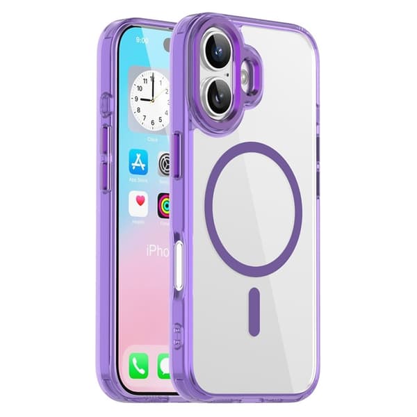 Mobilskal till iPhone 17 MagSafe TPU+PC Transparent - Lila Lila