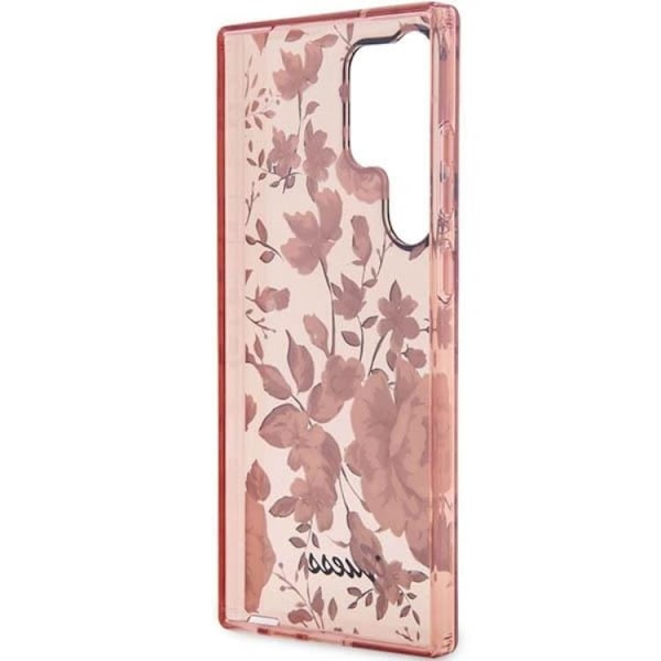 Guess Galaxy S23 Ultra Mobilskal Flower Collection - Rosa