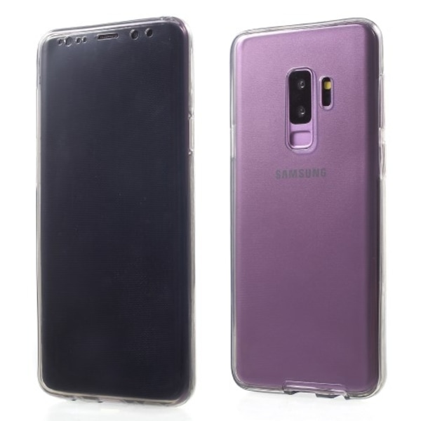 Touchable Front + Back TPU Mobilskal till Galaxy S9 Plus - Grå grå