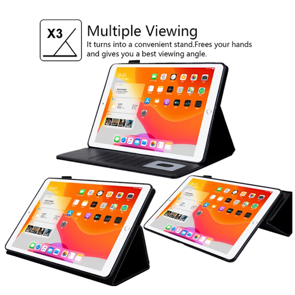 iPad Pro 11 (2018/2020/2021)/iPad Air 4 10.9 (2020) Fodral - Svart Svart