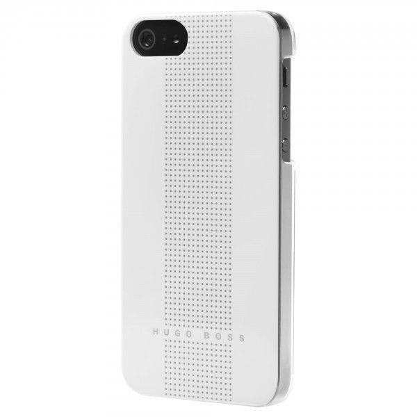 Hugo Boss Dots kotelo Apple iPhone 5 / 5S / SE -puhelimelle - valkoinen White