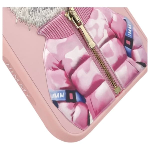 Nimmy Mobilskal till iPhone 15 Pro Max Cool & Cute 2.0 Cat - Rosa Rosa