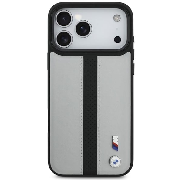 BMW Mobilskal till iPhone 17 Pro Max MagSafe M Perforated Stripe Logo - Grå Grå