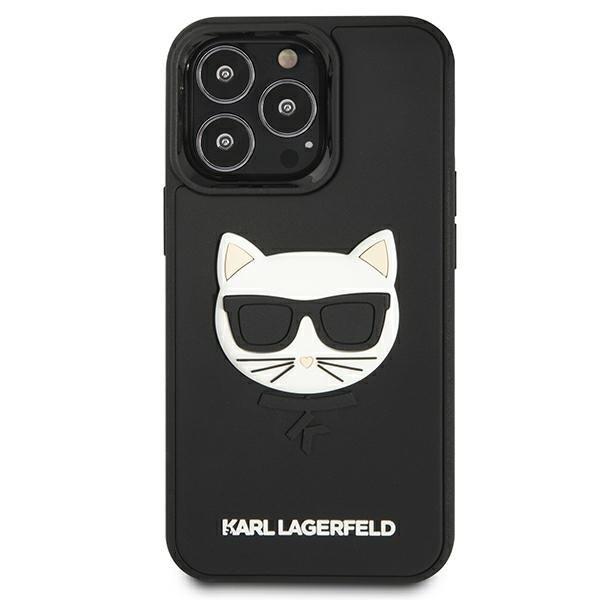 Karl Lagerfeld 3D Gummi Choupette Cover iPhone 13 Pro - Sort Black