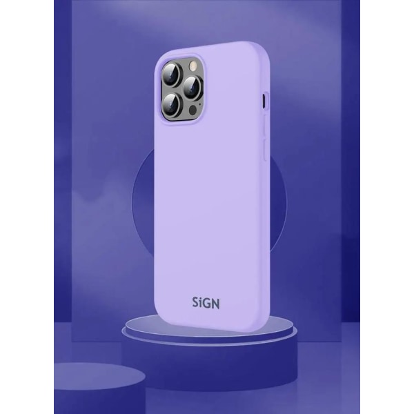 SiGN iPhone 14 Pro Max Shell nestemäinen silikoni - laventeli